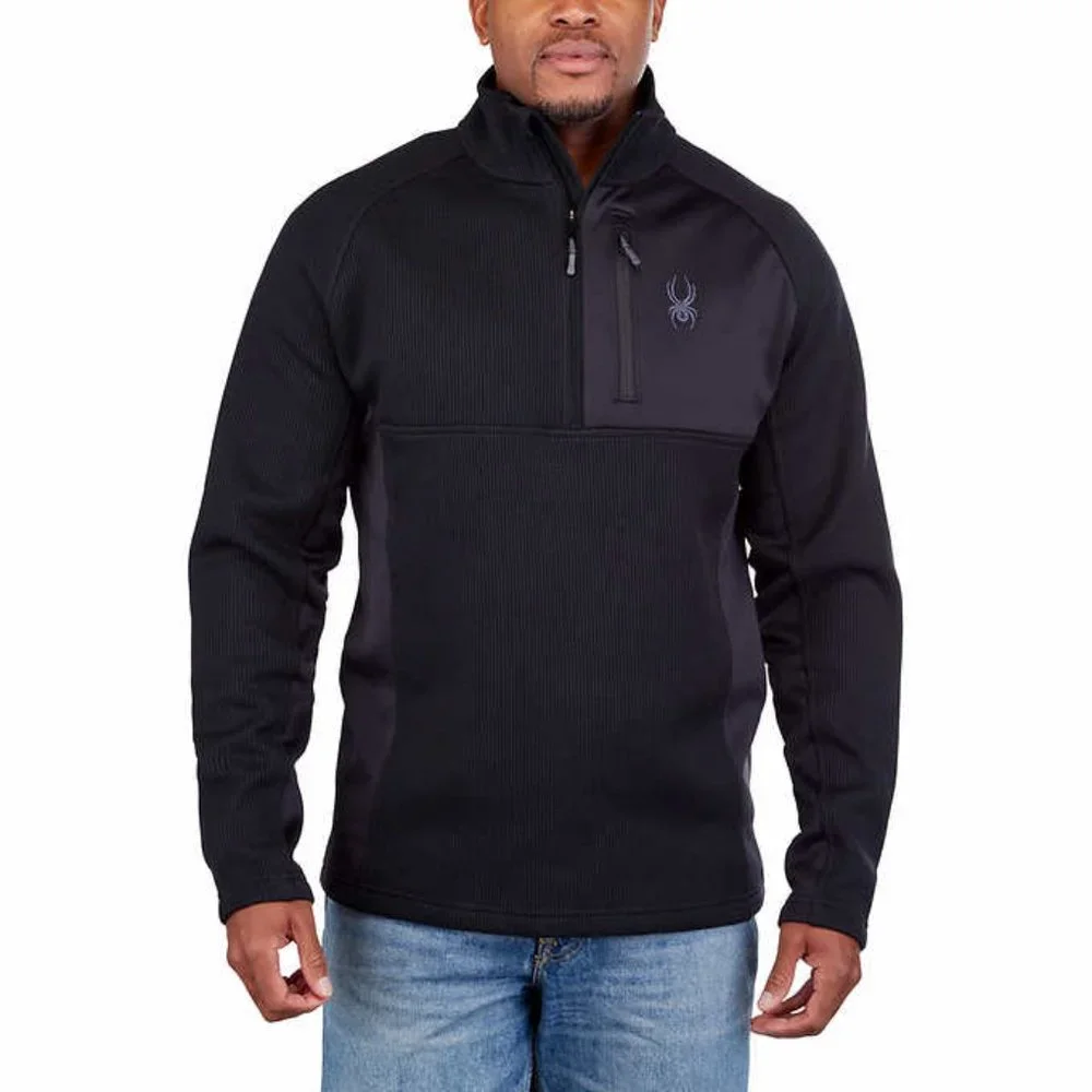 Men’s Gait Half Zip Black  Jacket   Spyder - Picture 2 of 11